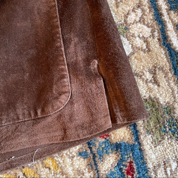 Vintage 90’s Brown Suede Leather Jacket J. Jill Y2K - Picture 4 of 6